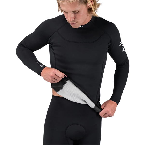 2026 Zhik Männer Microfleece Neoprenanzug Top DTP-0530-BLK - Black